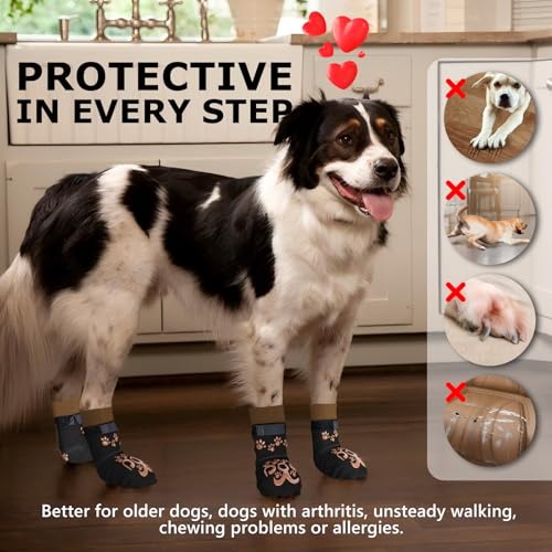 Dog Socks to Prevent Licking Paws (L(Pack of 4))
