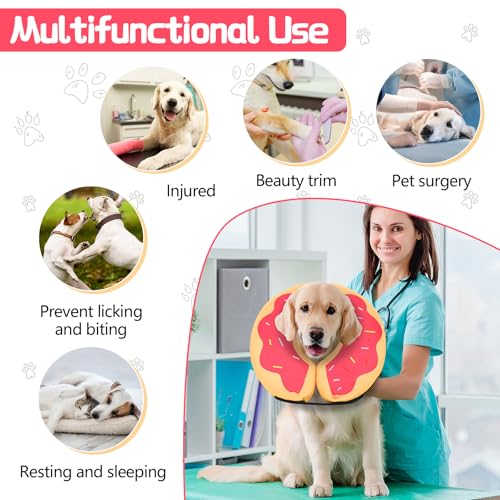 Inflatable Dog Cone (DarkPink / XS(6"-9"))