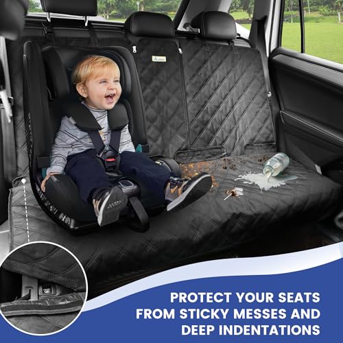 XL Back Seat Cover for Full‑Size Trucks Rear Bench (X-Large-60"W / Black)