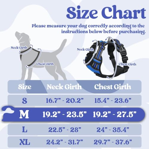 Dog Harness Medium Sized (Medium / Blue)
