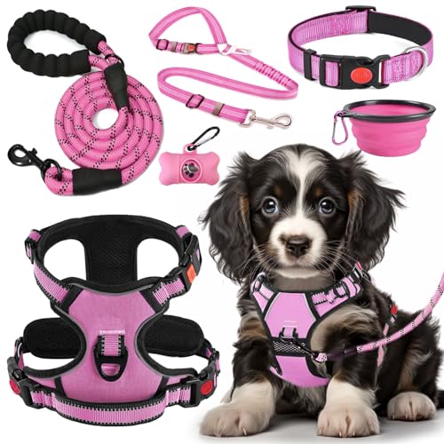 No Pull Dog Harness (Medium / Pink)