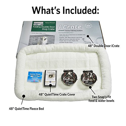 Double Door iCrate Starter Kit (Black / 48.0"L x 30.0"W x 33.0"H)