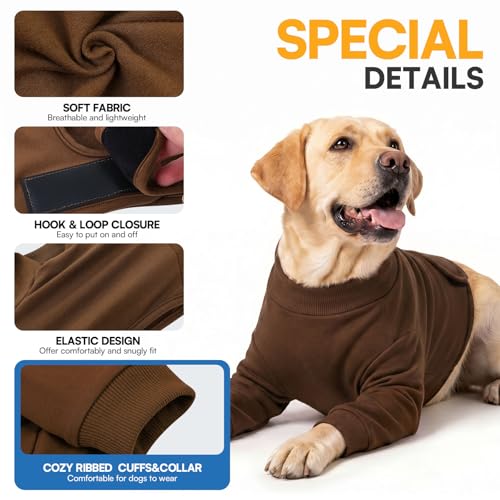 Large Recovery Suit for Dogs (XX-Large / Brown)