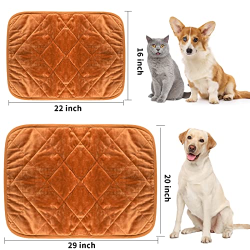 Self Warming Cat Bed Indoor (21x16 IN / Brown)