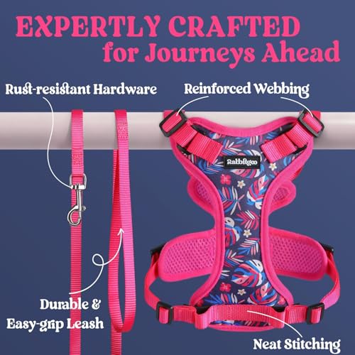 Cat Harness and Leash Set (Xxs / Coconut Fuchsia)