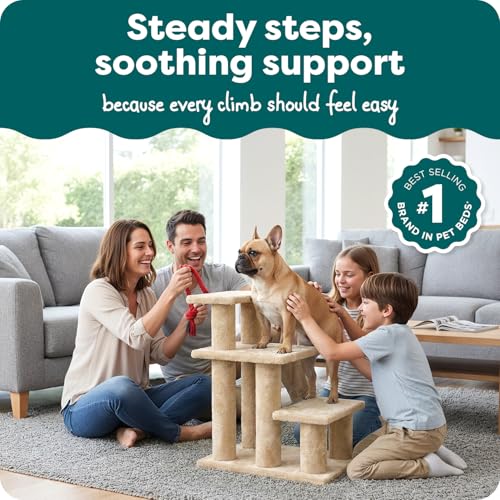 Steady Paws Multi (Cream / 3-Step / Pet Stairs)
