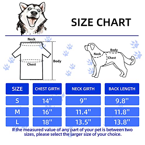 8 Pcs Dog T Shirts Printed Funny (Small)