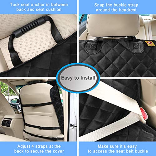 Car Seat Covers Front Seats (Black-1 Pack)