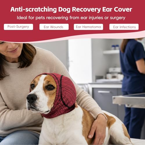 Dog Ear Muffs (Red / Medium(Head Circle:14"-17"))