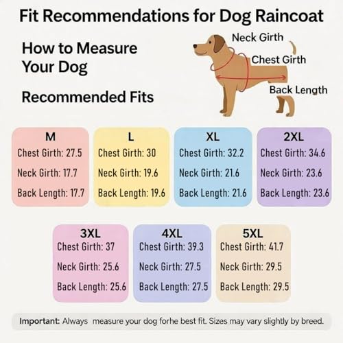Dog Raincoat Dog Hooded Slicker Poncho (White / 2XL)
