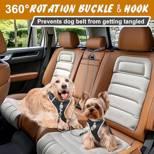 Dog Seat Belt for Car (1 Pack(Black))