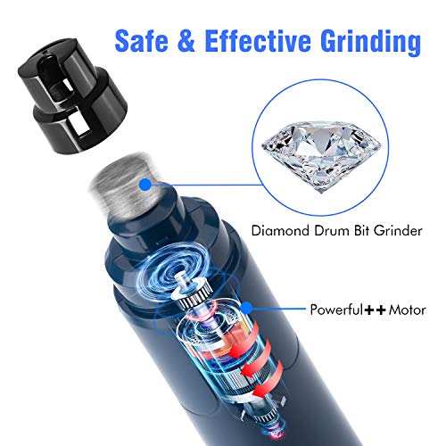 Dog Nail Grinder with LED Light (Dark Blue)