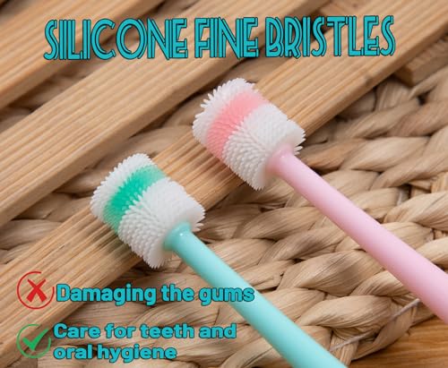 by Emmeliestella Small Dog & Cat Toothbrush 360° Soft Silicone