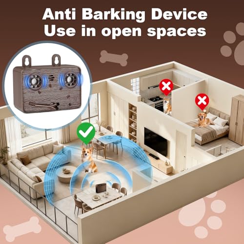 2 Pack Anti Barking Device for Dogs (Brown)
