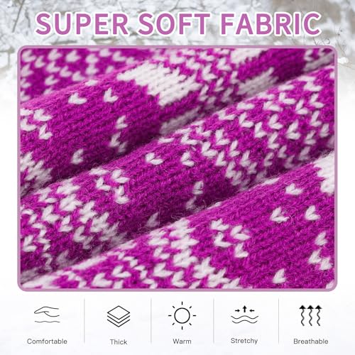Dog Sweater Argyle (X-Small / Purple)