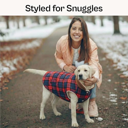 Dog Jacket Scottish Red Plaid Dog Outfit (S / Scottish Red)