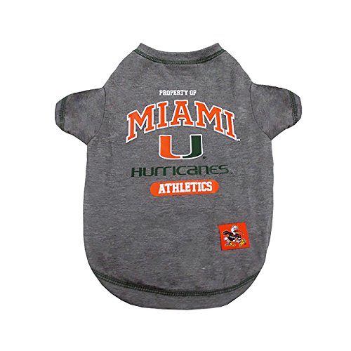 Collegiate Miami Hurricanes Dog T (Miami Hurricanes / Large)