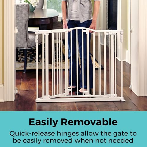 Deluxe Décor Safety Gate (Warm White / 72" Wide)