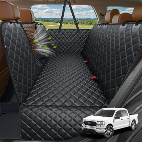 4 in 1 Dog Seat Cover for Full (Black / XL - 60" Length)