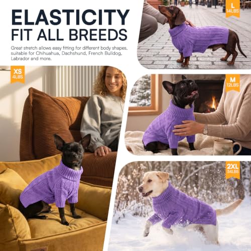 XXL Dog Sweater (XX-Large / Purple)