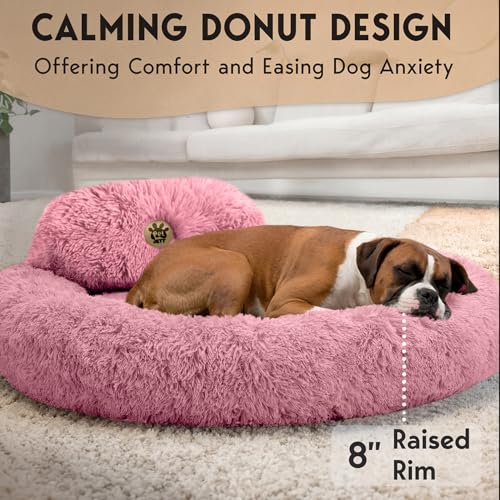 XL Dog Beds for Large Sized Dog (Pink / X-Large - 45"L x 45"W x 8"Th)