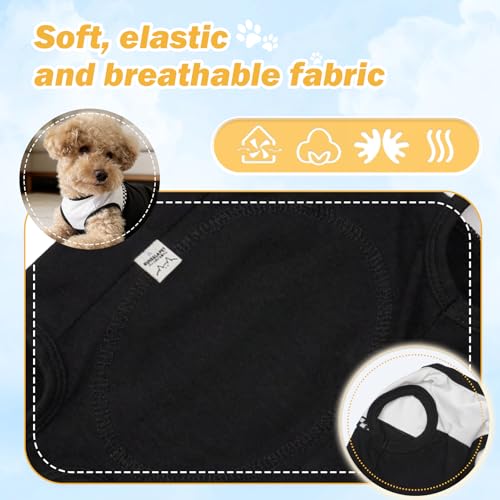 Dog Surgical Suit (Small / black and white)