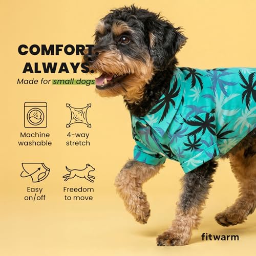 Hawaiian Coconut Palm Dog Shirt (Small / Coconut Palm)