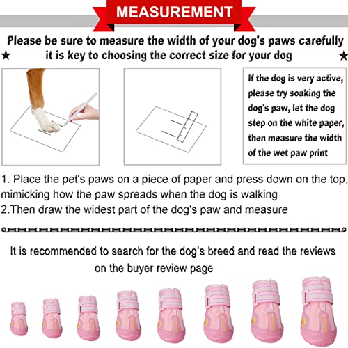 Dog Shoes for Hot Pavement (Size 5: 2.4''x2.8''(W*L) (Pack of 4))