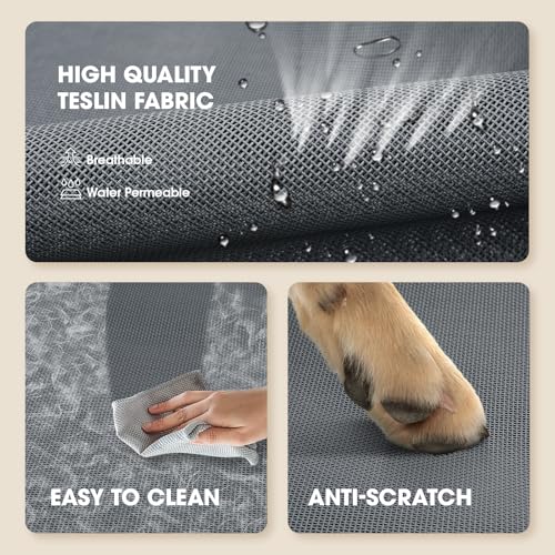 Outdoor Elevated Dog Bed for Medium Sized Dogs (M(35.50"x25.60"x8.00") / Grey)
