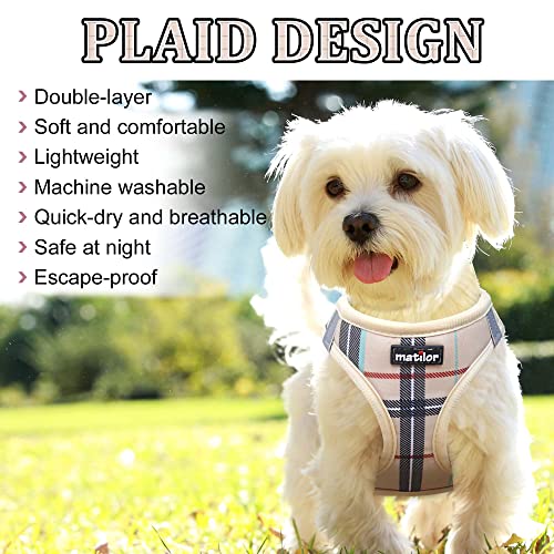 Dog Harness Step (Beige / X-Small (Chest 10''-11.5'', Weight 5-8 lb))