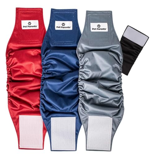Washable Belly Bands for Male Dogs (X-Small (11-13") / Kingsmen)