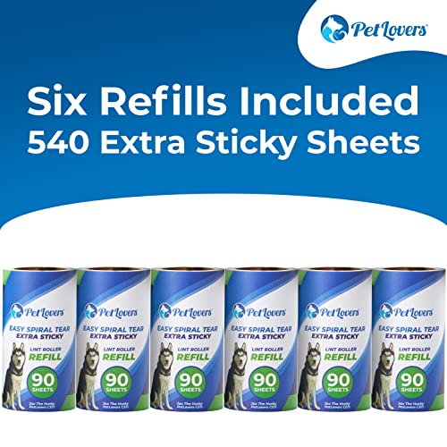 Extra Sticky Lint Roller 6 Pack of Refills Only