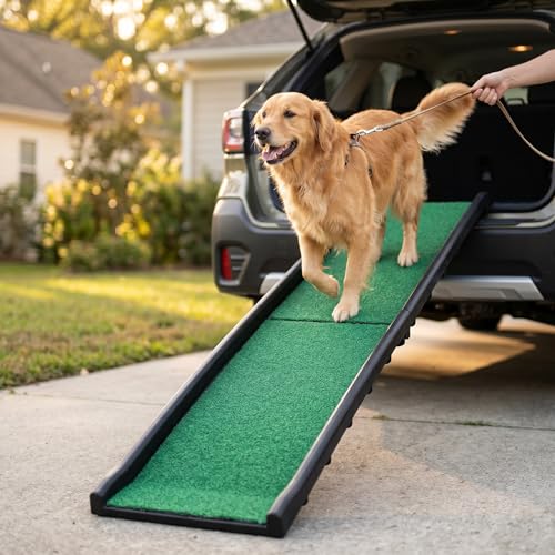PawStep 50894 Pet Ramp for Dogs & Cats (Poly Grass)