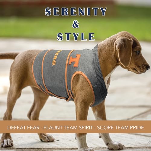 NCAA Tennessee Volunteers Dog Shirt Calming Soothing Vest for Dogs Cats with Fears (Large / Tennessee Volunteers)