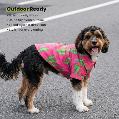 Cactus Hawaiian Dog Shirt (Medium / Cactus)