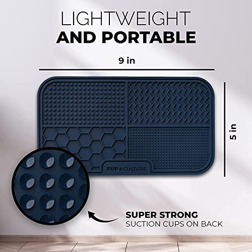 Dog Lick Mat for Dogs (2 Pack / Navy)