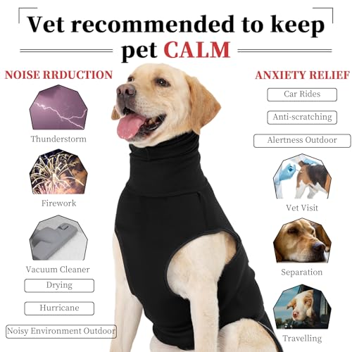 Dog Calming Hoodie (M / Black)