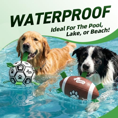 Dog Soccer Ball Football Set (Soccer Football Set / 2 Pack (6 & 8 Inch))