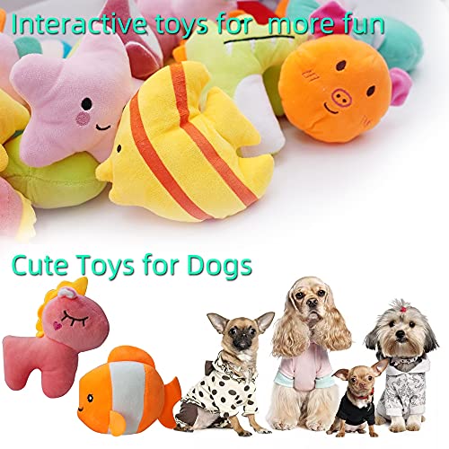 27 Pack Puppy Squeaky Toy Cute Bulk Plush for Small Dogs