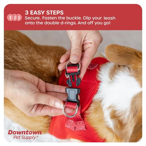Step in Dog Harness (Large / Red)