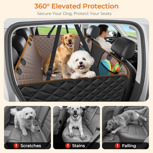 Back Seat Extender for Dogs (Khaki / M - Cars / Full Size SUVs)
