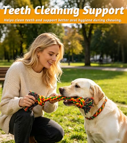 2 Pack Dog Rope Toys for Large Dogs
