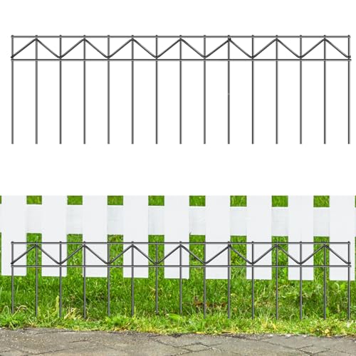 10 Pack 32" L x 10" H Animal Barrier Fence (32"x10" 10 pack / Black)