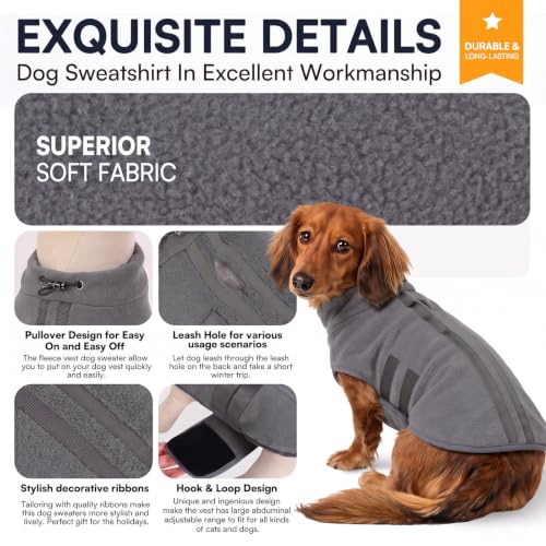 Small Dog Sweater (Grey / X-Small)