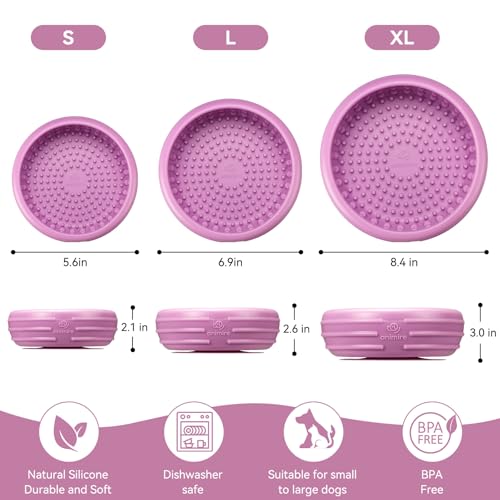 Dog Lick Bowl (L / Pastel purple)
