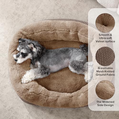 Large Dog Beds Large Sized (L (35"x25"x9") / Dark Brown)
