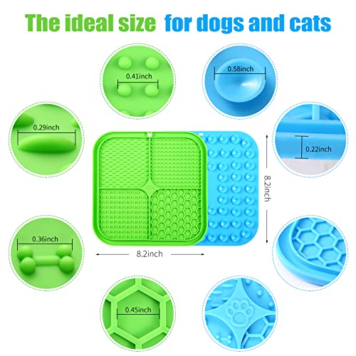 Lick Mat for Dogs (3pack / Blue,Green,Orange)