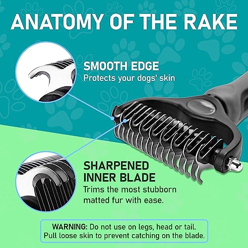 Pet Grooming Brush (Gray / Large)