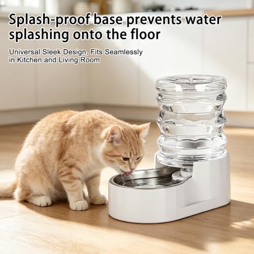 5L Gravity Cat Water Dispenser (5L / ['White'])