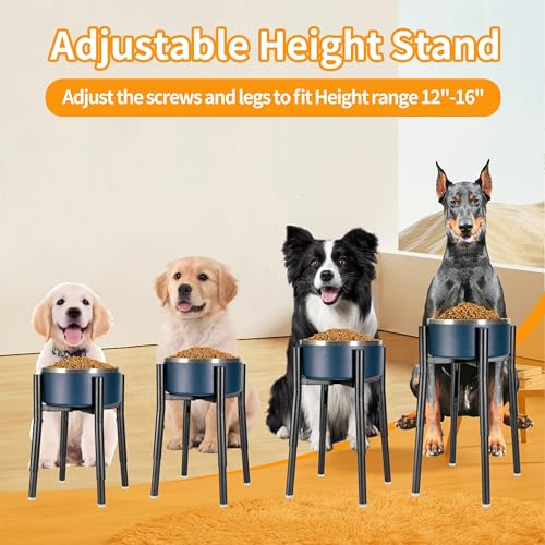 Dog Bowl Stand (Wide 8-12" Heights 12"-16" For Large Dogs)